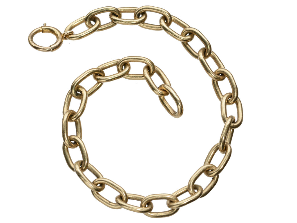 c1950 Chain Link Bracelet (on white background)