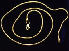 c1980 14K Snake Chain (on black background)