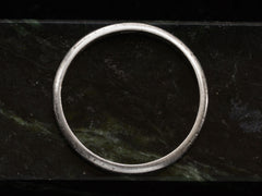 thumbnail of 1924 Patterned Platinum Band (side profile view on dark marble background)