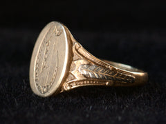 thumbnail of c1920 "C" Signet Ring (side view)