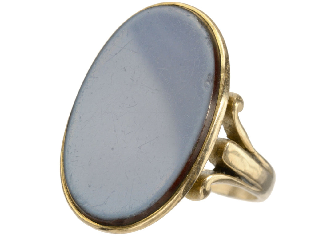 c1890 Blue Agate Signet (on white background)