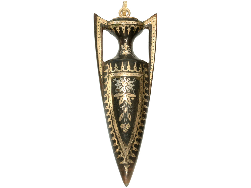 c1870 Pique Amphora Pendant (on white background)