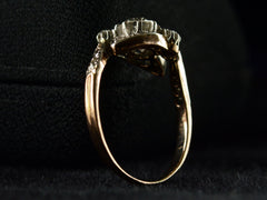 c1900 Nouveau Diamond Ring (profile view)