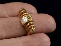 c1975 Modern Diamond Ring (on finger for scale)