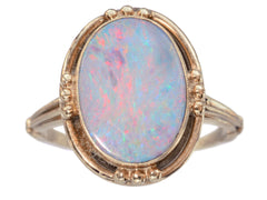 thumbnail of c1930 Black Opal Ring (on white background)