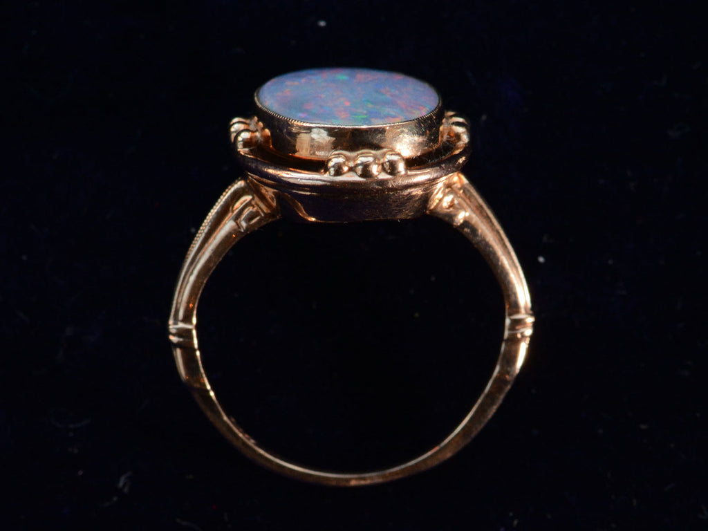 c1930 Black Opal Ring (profile view)