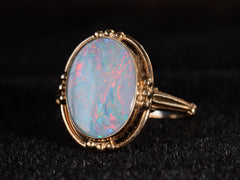 thumbnail of c1930 Black Opal Ring (detail)