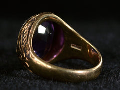 c1920 Amethyst Signet Ring (inside view)