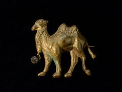 c1920 Camel Brooch (on black background)
