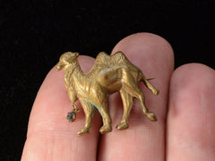 c1920 Camel Brooch (on hand for scale)