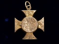 thumbnail of 1901 English Cross Locket (on black background)