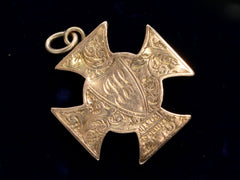 thumbnail of 1901 English Cross Locket (back details shown)