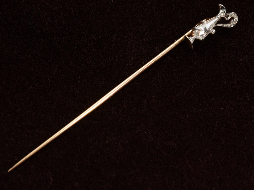c1890 French Diamond Ewer (full view)