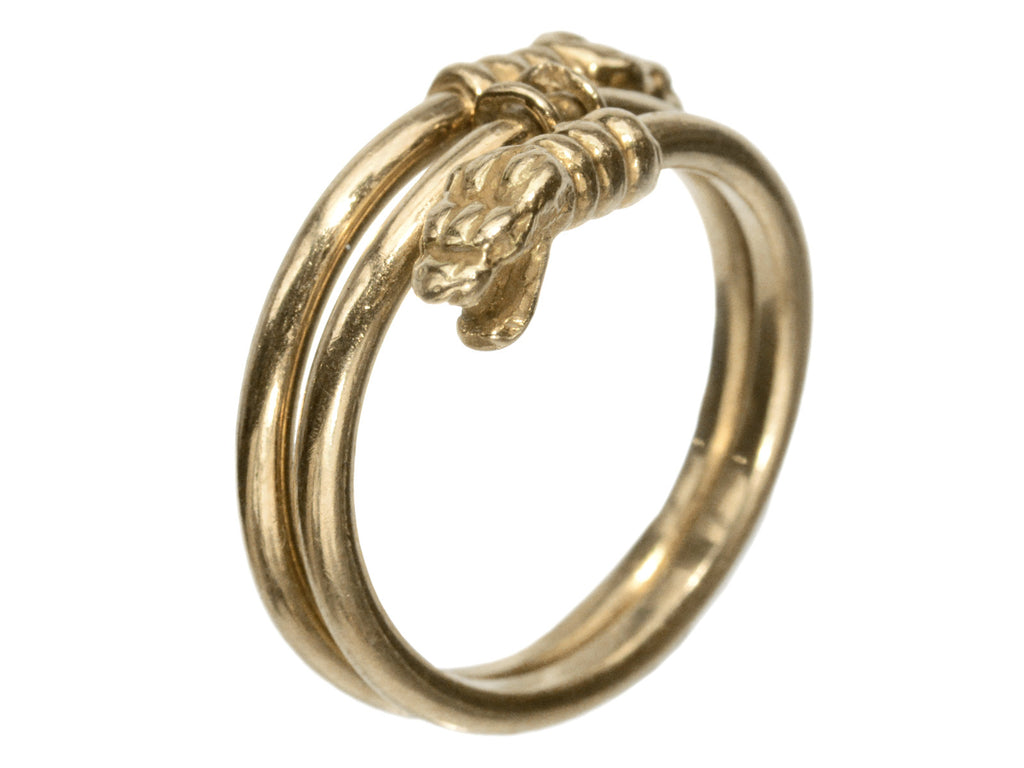 c1950 French Snake Ring (on white backgound)