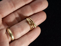 thumbnail of c1950 French Snake Ring (on finger for scale)