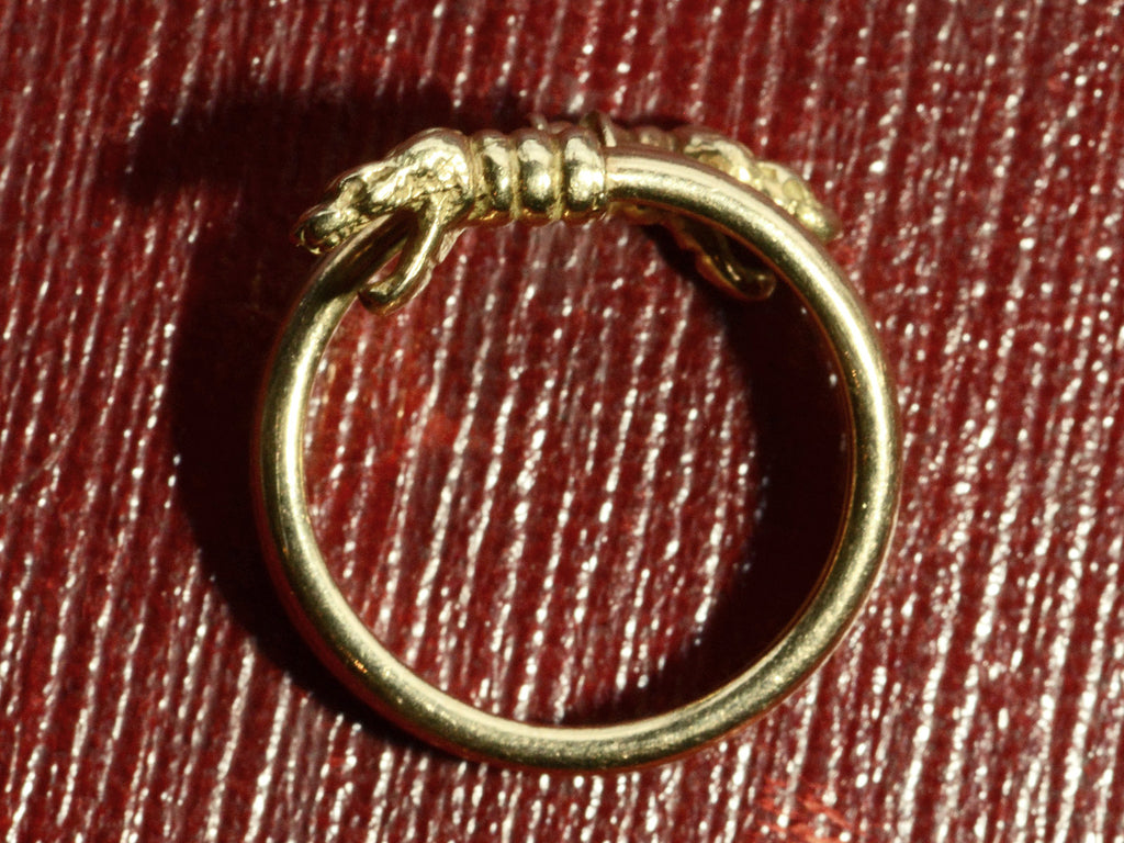 c1950 French Snake Ring (profile view)