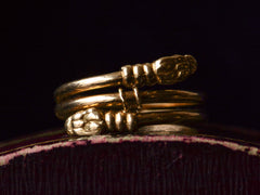 thumbnail of c1950 French Snake Ring (detail)