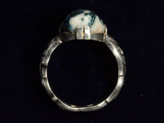 thumbnail of c1900 Dragon Agate Ring (profile view)