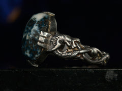 thumbnail of c1900 Dragon Agate Ring (side view)