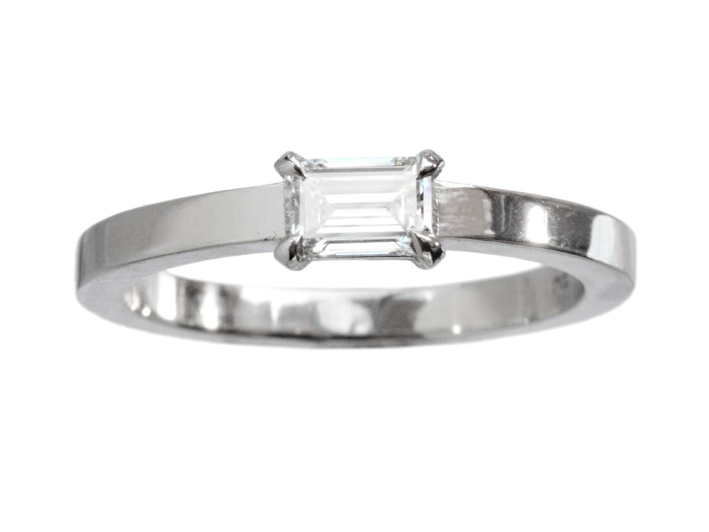 EB 0.34ct Emerald Cut Ring (on white background)