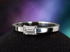 EB 0.34ct Emerald Cut Ring (side view)