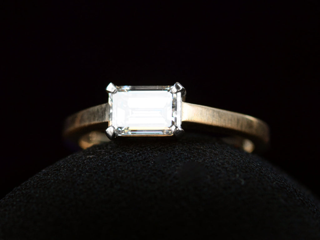 EB 0.90ct Emerald Cut Ring (side view)