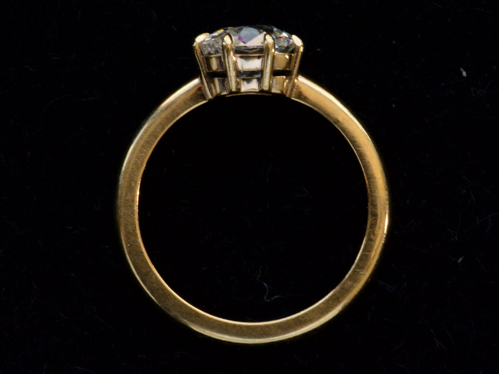 EB 1.17ct Old Mine Ring (profile view)