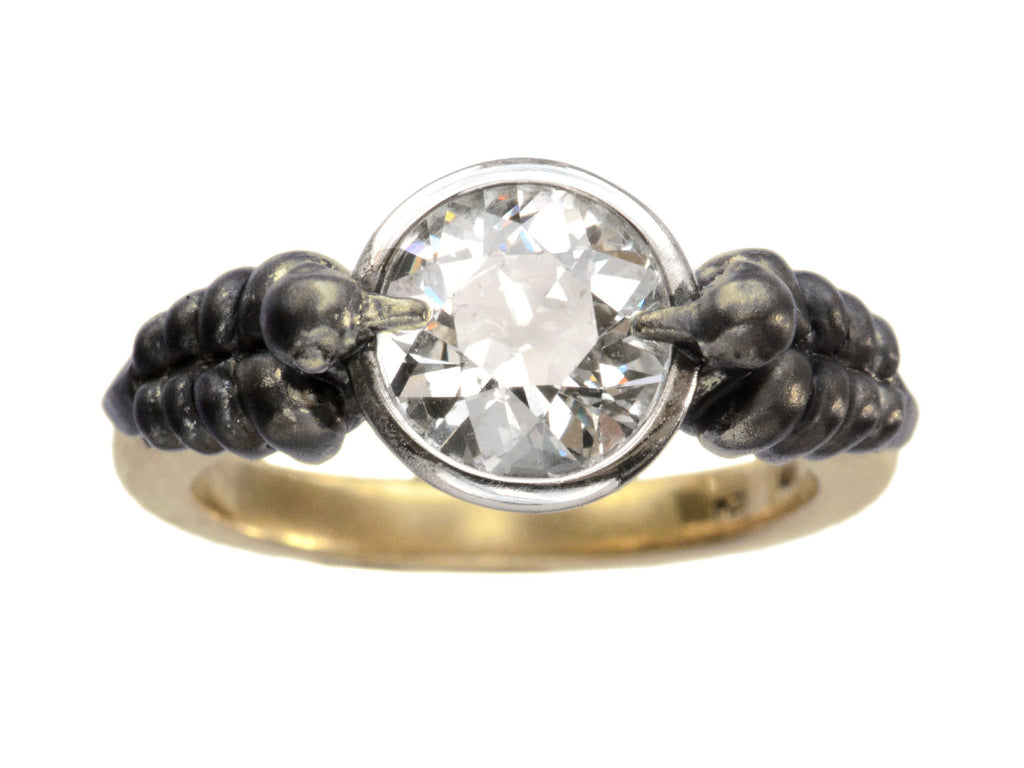 EB Black Swan Ring (top view detail)