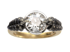 thumbnail of EB Black Swan Ring (top view detail)