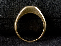 EB Modern Emerald Signet Ring (profile view)