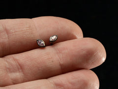 thumbnail of EB Pink Diamond Studs (on hand for scale)
