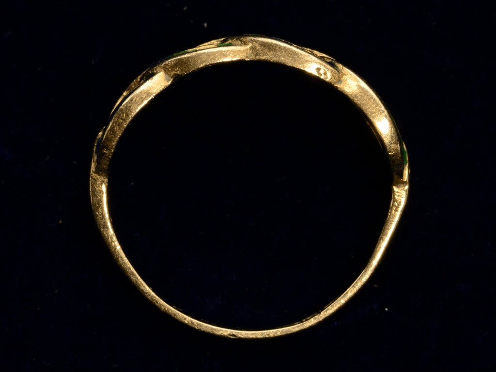 c1970 Enamel Chain Ring (profile view)