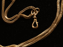 c1890 French Long Chain (clasp detail)
