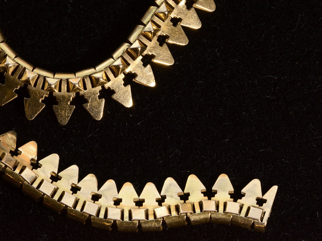 c1890 French 18K Collar (clasp detail)