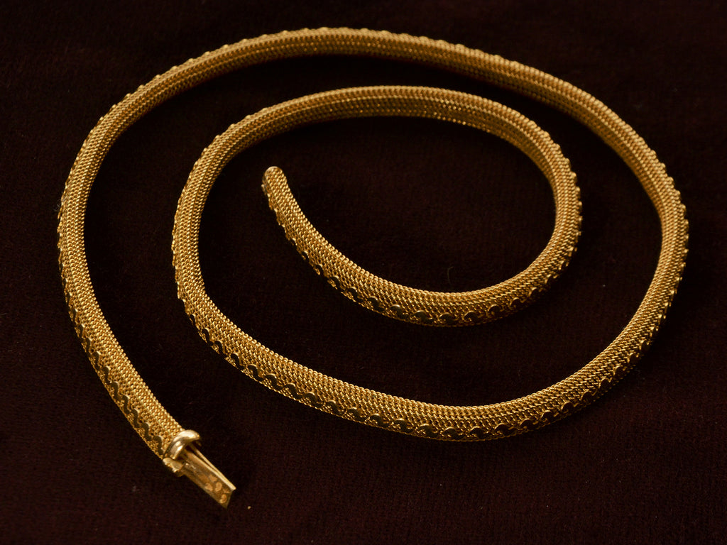 c1890 French Mesh Collar (shown open)