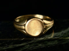 c1910 French Signet Ring (on dark marble background)
