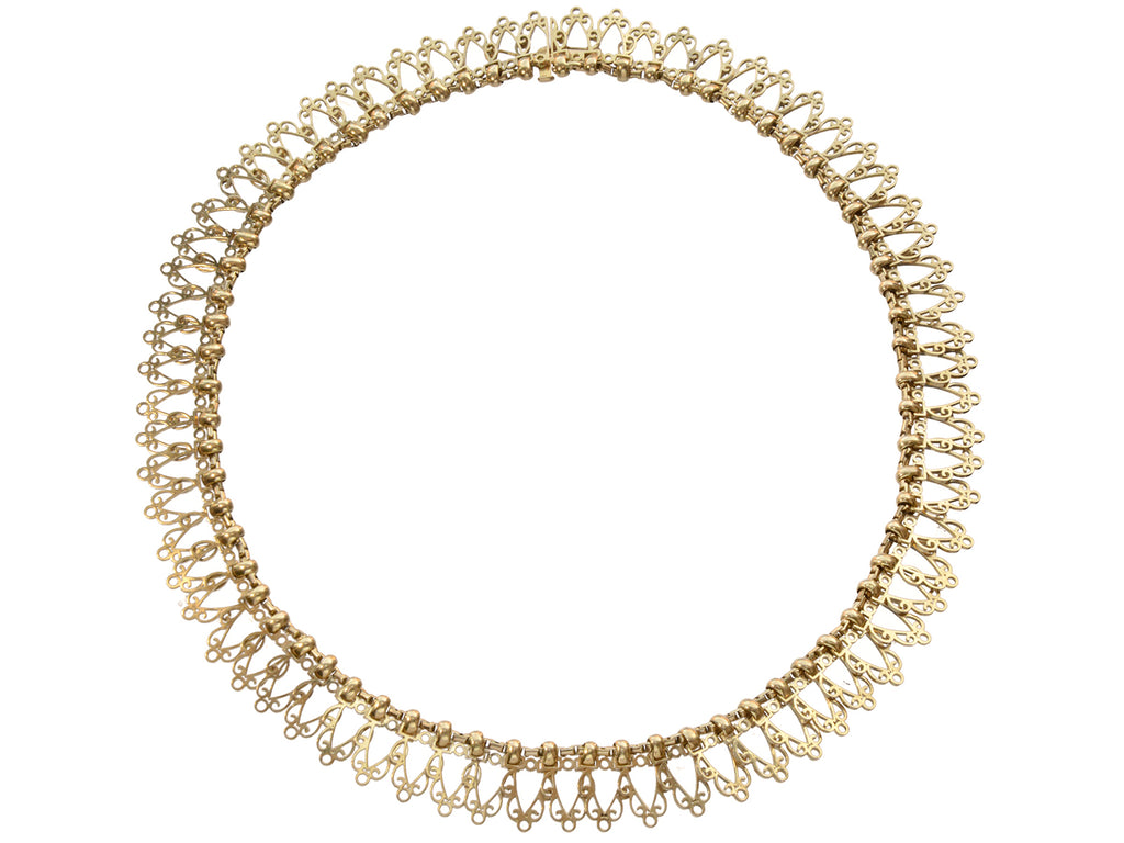 c1930 Gay Frères 18K Collar (on white background)
