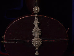 thumbnail of c1800 Silver Cannetille Earrings (profile view)