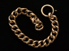 thumbnail of c1890 Rose Gold Filled Chain Bracelet (reverse side shown on black background)