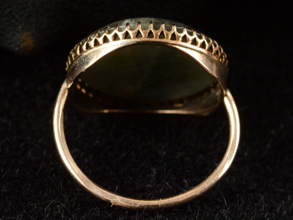 c1900 Labradorite Ring (inside view)