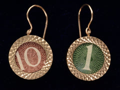 thumbnail of 1960s Mad Money Earrings (on black background)