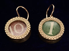 thumbnail of 1960s Mad Money Earrings (side view)