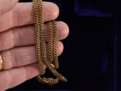thumbnail of c1950 Mesh 18K Necklace (on hand for scale)
