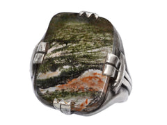 thumbnail of c1920 Moss Agate Signet (on white background)
