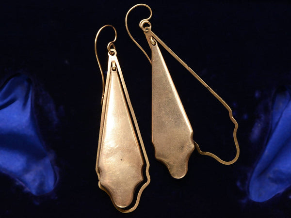 c1820 Enamel Mourning Earrings – Erie Basin