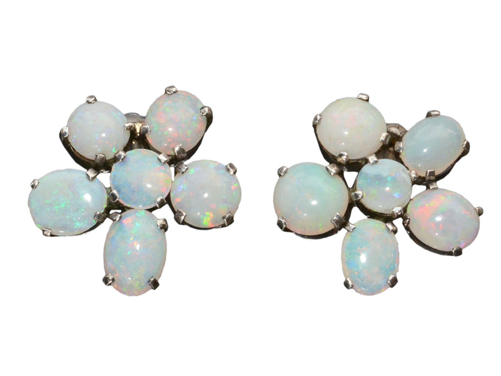 c1980 Opal Cluster Studs (on white background)