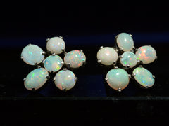 thumbnail of c1980 Opal Cluster Studs (on black background)