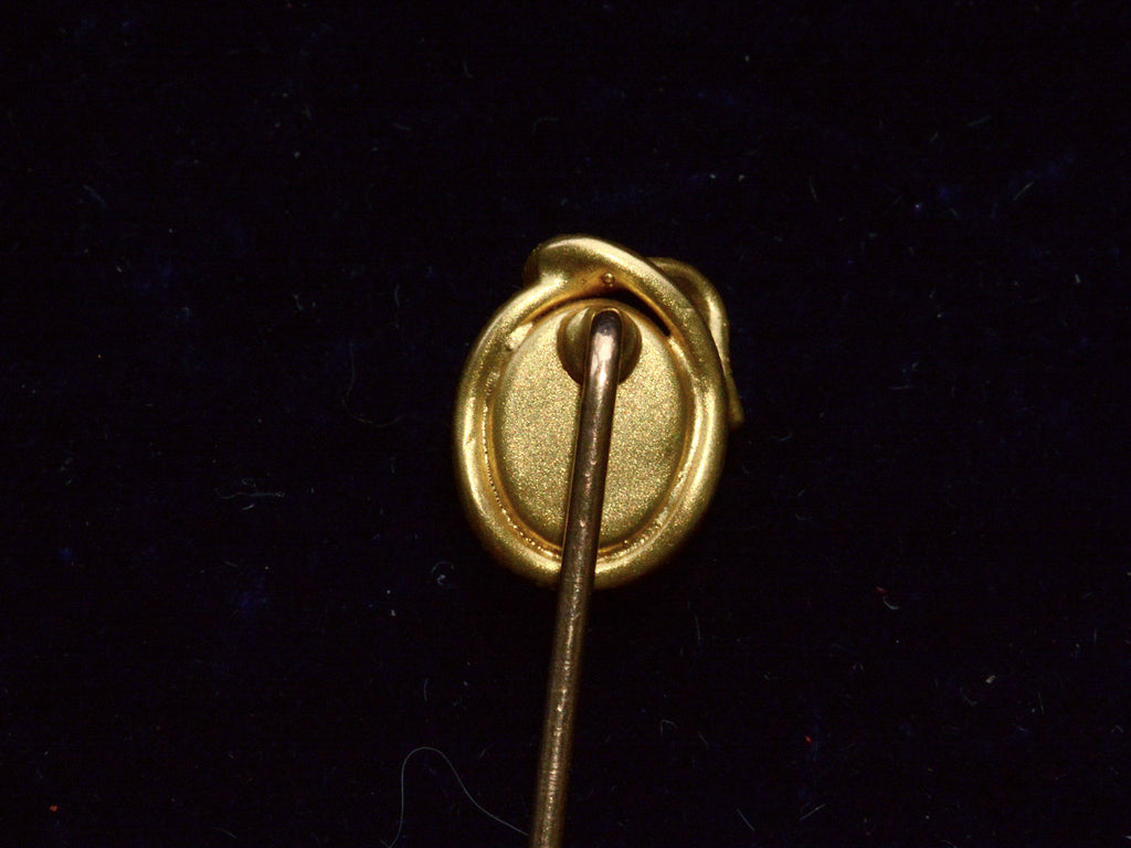 c1890 Snake Opal Pin (backside)