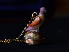thumbnail of c1760 Parrot Fob Necklace (on black background)