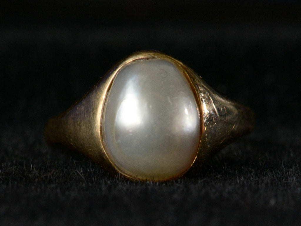 c1910 Pearl Ring (on black background)